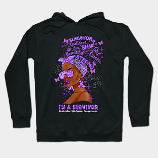 I'm A Survivor Domestic Violence Awareness Black Woman Hoodie